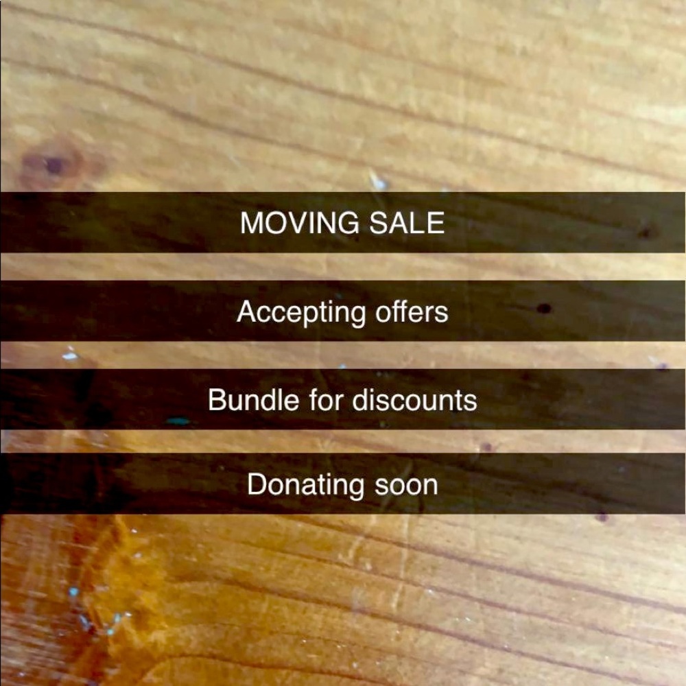 MOVING SALE
